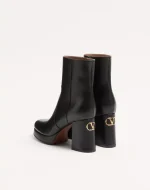 Valentino Fawcette Platform Ankle Boot In Calfskin 90Mm - Image 4